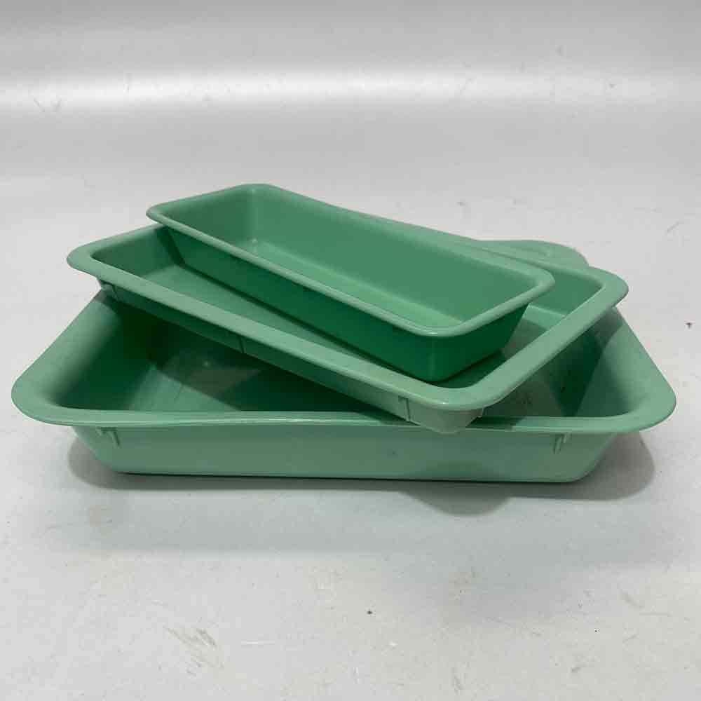 TRAY,  Surgical - Green Plastic Medical Procedure Tray, Sm - Med Sizes